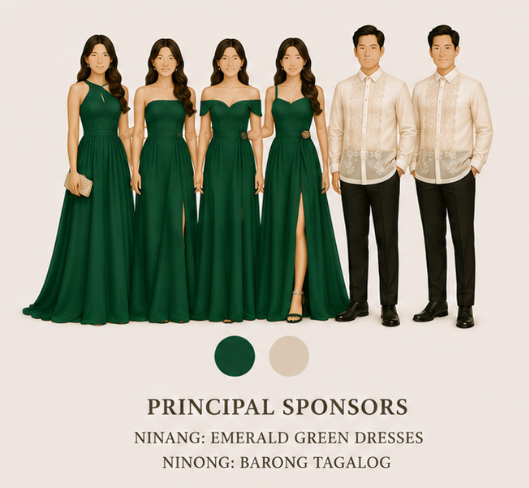 Attire guide for ninong and ninang.
